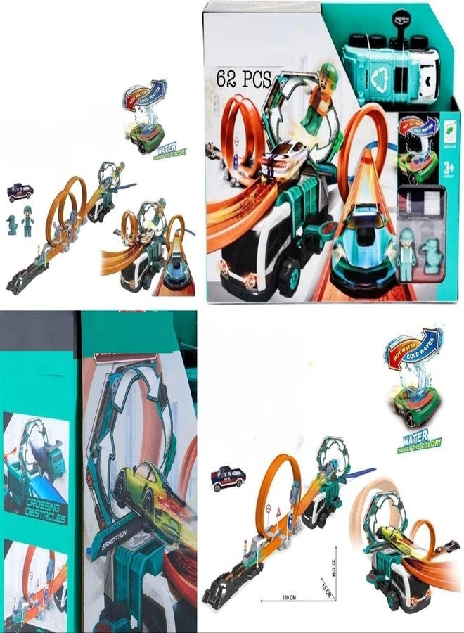 Onecado Stunt Racing Track Loop Set The Dark Twister Track Toy Set with DIY Toys for Boys, Girls, Kids(Multicolor) - Image 4